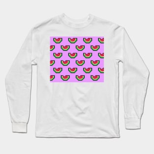 Pixel Watermelon Long Sleeve T-Shirt